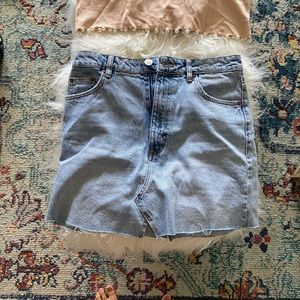 Zara blue denim skirt M